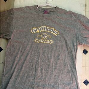 Y2K Warner Bros. Gray Harry Potter T-Shirt gryffindor quidditch XL